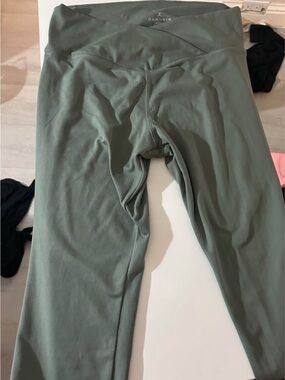Danskin Fold-Over Waist Leggings in Sage